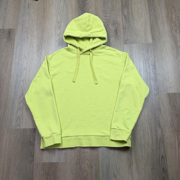 A.P.C. Other - A.P.C. Hoodie Mens Large Lime Green Organic Cotton Logo Fleece Pullover